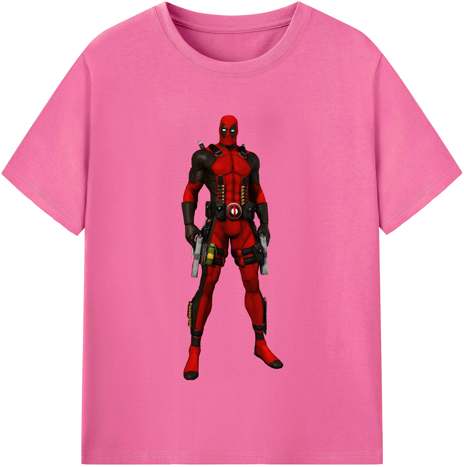 （画像用） Deadpool デッドプール レディースカジュアルプリントTシャツ（綿100％）